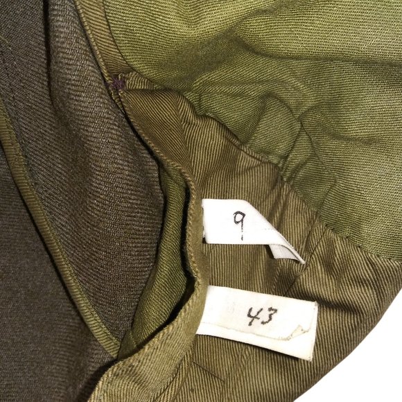 VTG WWII Military Jacket Wool Uniform Scovill MFG Waterbury Eagle Buttons Patch - Picture 7 of 16